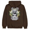 Mens Busch Light Hunting Can Art Deer Overlook Front Back Print Hoodie - 2 of 4