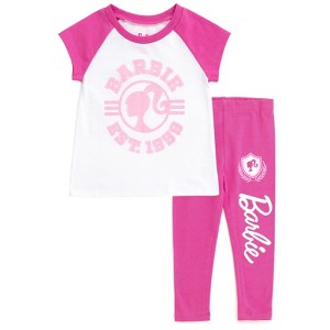 Barbie Girls T-Shirt and Leggings Outfit Set Little Kid to Big Kid - 1 of 4