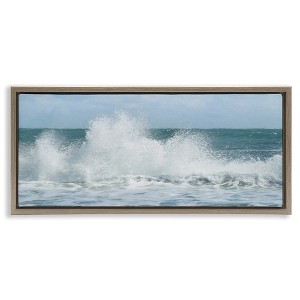 Stupell Industries Ocean Waves Crashing Foam Splash, 25" x 11" - 1 of 4