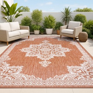 JONATHAN Y Arden Vintage Casual Medallion Indoor/Outdoor Area Rug - 1 of 4