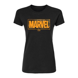 Women's - Marvel - Camo Logo Fitted Graphic T-Shirt - 1 of 2