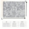 Nasitip Vintage Floral Area Rug Soft -Washable Floor Carpet -Bordered Rug, Traditional Distressed Rug, Oriental Rug for Bedroom, Living Room - 4 of 4