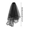 Unique Bargains Comb Wedding Veil Black 1 Pc - 2 of 4