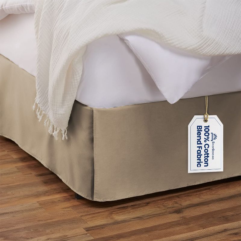 Shopbedding Tailored Bed Skirt with Split Corners,  Available in 14 Colors and Lots of Sizes, 1 of 8