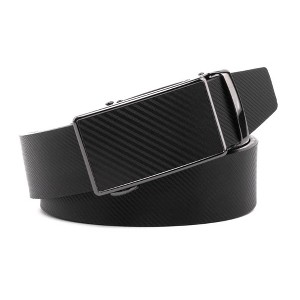 Braveman | Men's Sliding Buckle Adjustable Leather Ratchet Belt - 1 of 2