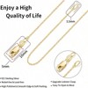 Chain Necklace, 1.1mm Thin Dainty Sturdy Women's Chain, 18 Inches Exquisite, Sophisticated, Minimalist, - 2 of 3