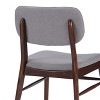 CAVINAS Dining Chairs Kitchen Chairs Set of 2 Modern Kitchen Island Chairs, Wooden Frame Chairs with Footrest for  Kitchen - 2 of 4