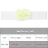 INSPIRE CHIC Women's Large Chiffon Rose Double-Flower Elastic Stretch Wide Corset Waist Belt 1 Pc - 4 of 4