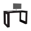 INFURNIC Desks Writing Desk with Ample Workstation Sturdy Legs and Stylish Sophisticated Design, Black, 23.6"*47.2"*28.7" - 4 of 4