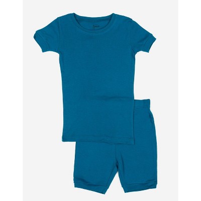 Leveret Kids Short Sleeve Solid Color Boho Pajamas  