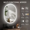 Oval Frameless LED Wall Bathroom Vanity Mirror with Backlit Lights Anti-Fog Dimmable Function (36"x24") - 2 of 4