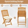Resenkos Patio Dining Chairs, Patio Kitchen Chairs,Outdoor Folding Chairs with Seat Cushions Set of 2-Beige - 3 of 4