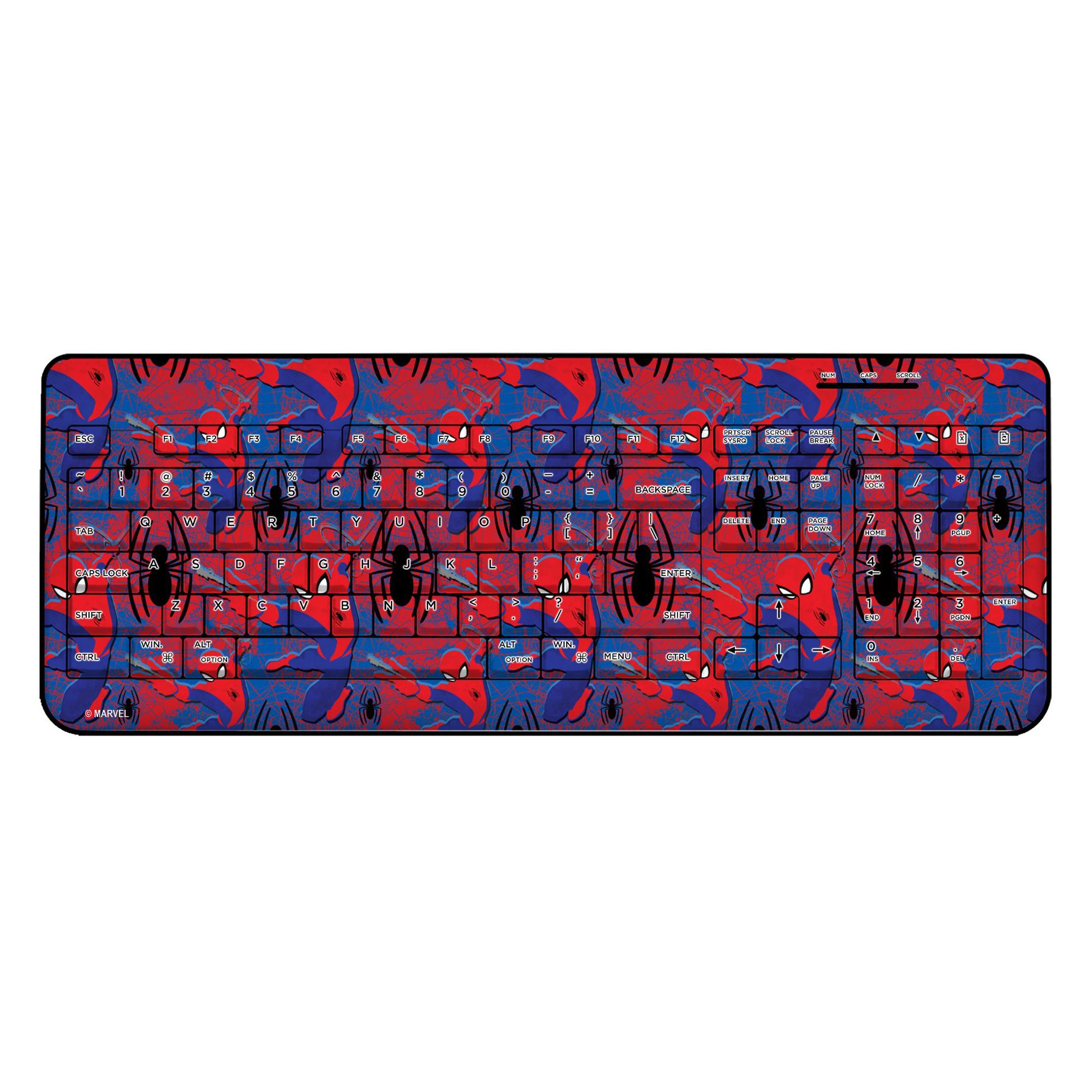 Marvel Spider-Man Pattern Wireless USB Keyboard