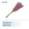 Unique Bargains Wedding Decoration Fake Artificial Pampas Grass 15 Pcs - 3 of 4