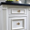 Attop Brass Cabinet Knobs Modern Carved Bathroom Closet Kitchen Handles Round Gold Drawer Cupboard Cabinet Hardware (2) - 2 of 4