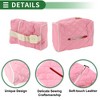 Unique Bargains Universal Car Tissue Holder for Storage Tissues Box Cover Car Backseat Extra Large Tissue Organization Faux Leather Pink - 4 of 4