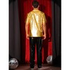 INSPIRE CHIC Men's Crew Neck Short Sleeve Party Disco Shiny Holographic T-Shirts - 3 of 4