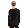 Sofra Women's Cotton Comfort Zip Up Hoodie Jersey Sweater - 3 of 3