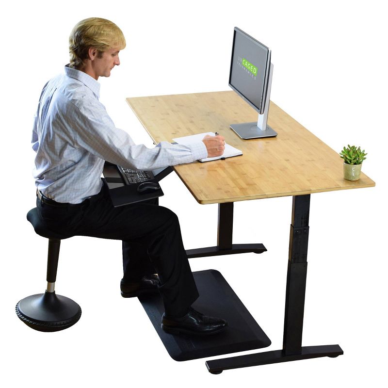  26" Electric Standing Desk with Adjustability Natural Bamboo - Uncaged Ergonomics, 3 of 10