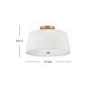 Lark Beale 2 - Light Flush Mount in  Lacquered Brass - 4 of 4