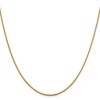 Black Bow Jewelry 1.4mm 14k Yellow Gold Diamond Cut Open Franco Chain Necklace - 3 of 4