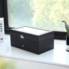 Eyeglasses Storage Case 12 Slot Sunglass Glasses Display Drawer Lockable Case Organizer - 3 of 4