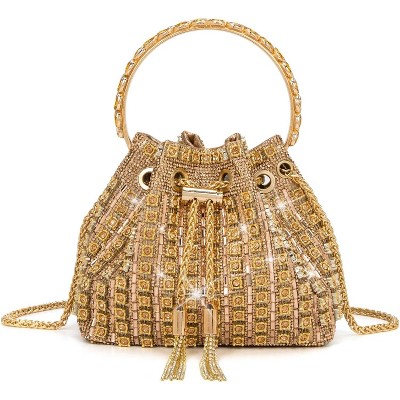 Sparkly Diamond Evening Bag for Women Rhinestone Purse Glitter Handbag for Party Prom Cocktail Wedding