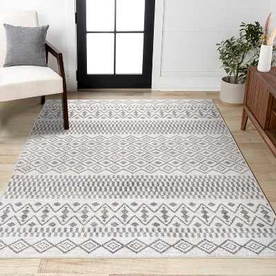 JONATHAN Y Ifrane Berber Geometric Stripe Area Rug