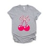 Simply Sage Market Women's Coquette Cherries Spotted Bow Short Sleeve Graphic Tee - 3 of 4