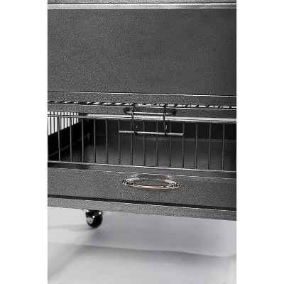 Large Black Dome Top Bird Cage with Stand