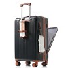 Carry On Luggage with USB Port and Cup Holder, 2-Piece Expandable Travel Set for Airplane Use, 20 Inch Tote Combo - Cuddlewood - 2 of 4