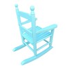 Infurnic Patio Accent Chairs, Outdoor Rocking Chairs with High Back Support, All Weather Resistant for Patio Lawn Backyard, Blue, 14.2"*18.9"*22.44" - 3 of 4