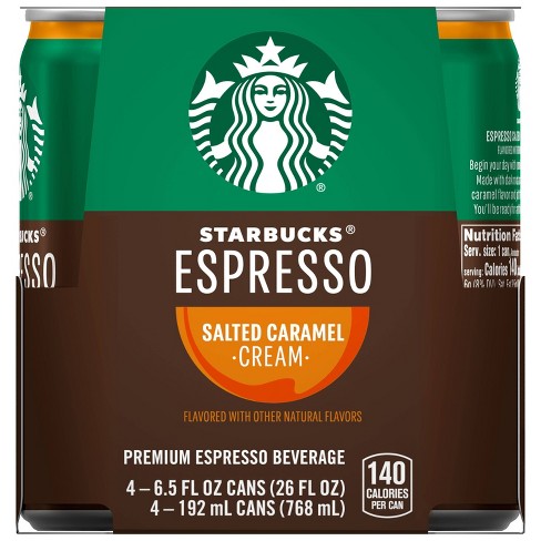 Starbucks Double Shot Espresso Caramel Coffee Drink - 4pk/6.5 fl oz Cans - image 1 of 4