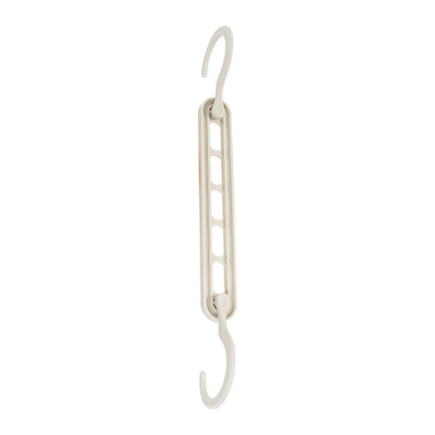 Cascading White Plastic Hangers, Space Saving, Pack of 20