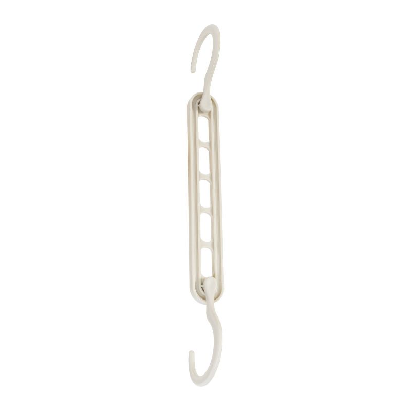Honey-Can-Do 20pk Cascading Collapsible White Plastic Hangers, 1 of 4