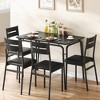 Whizmax 5-Piece Set for Home Kitchen Breakfast Nook, with 4 Upholstered Chairs, Dining Table for 4 - 4 of 4
