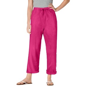 Woman Within Women's Plus Size Petite The Boardwalk Pant - 1 of 4