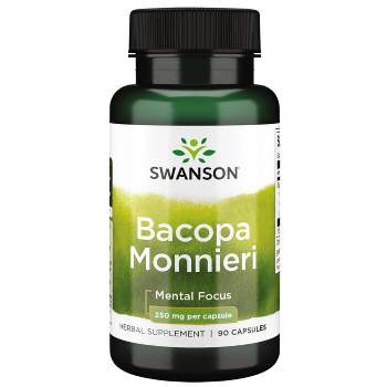 Swanson Herbal Supplements Bacopa Monnieri 250 mg Capsule 90ct