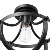 Stellan 1-Light Matte Black Flush Mount Ceiling Light - Globe Electric: ETL Listed, Metal, Dimmable - 3 of 4