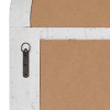 Vintage Wood Window Panes Inspired Wall Mirror with Arched Top and Distressing White - Olivia & May: Novelty Shaped, No Assembly Required - 4 of 4