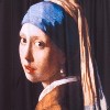 Carnation Home Fashions "Girl with the Pearl Earring" Museum Collection 100% Polyester Fabric Shower Curtain - Multi 70x72" - 3 of 3
