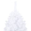 Aghana Digitals 94.5in White PVC Artificial Christmas Tree with Cool White LED Lights, Cone-Shaped, - 4 of 4