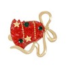 Anna-Kaci Golden Tone Christmas Brooch Pins Sparkly Rhinestones Enamel Lapel Pin for Women - 4 of 4