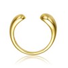 14K Gold Plated Modern Open Ring – Sleek and Chic Design Featuring a Contemporary Twist for Effortless Elegance - image 3 of 3