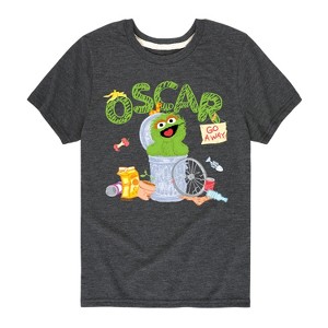 Boys' - Sesame Street - Oscar Short Sleeve Graphic T-Shirt - 1 of 4