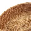 Aoibox Round Rattan Fruit Baskets, Woven Storage Bowls, Key Holder, Stackable for Shelf, Kitchen, Tabletop, Natural Set of 3 - 3 of 4