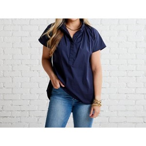 Women's Emily Short Sleeve Top - Caryn Lawn - 1 of 3