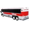 2001 MCI D4000 Coach Bus "Trailways" White and Red Limited Edition to 504 pieces 1/87 (HO) Diecast Model by Iconic Replicas - 3 of 3