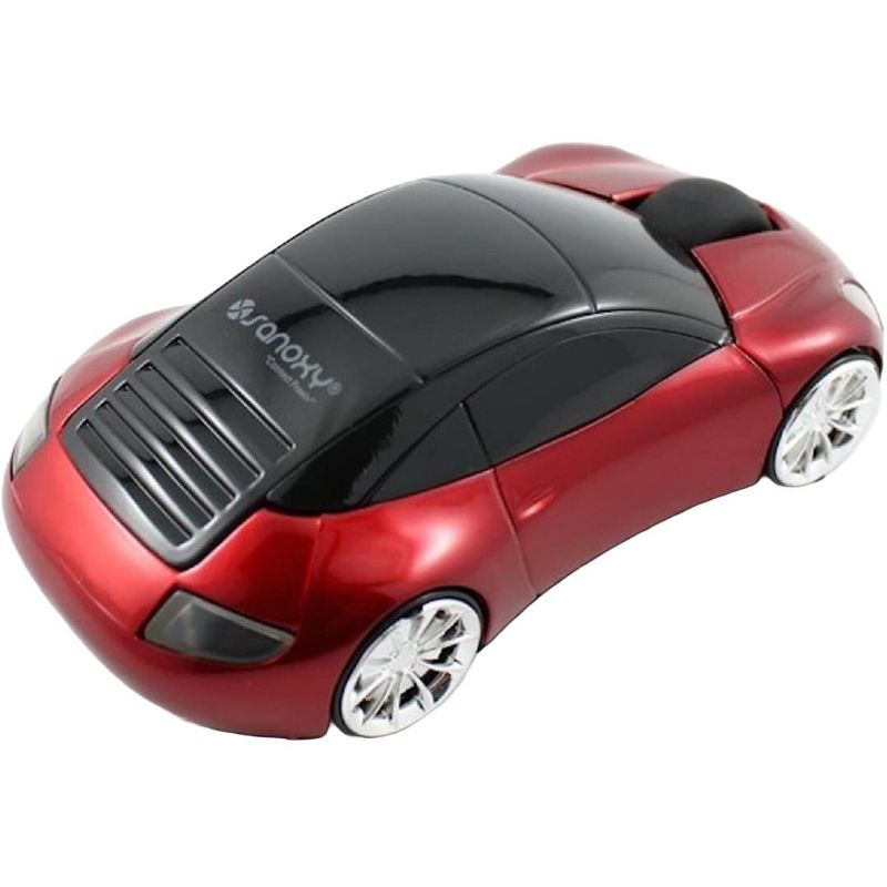 SANOXY 2.4GHz Wireless Car Shape Optical Mouse USB Receiver, 3 of 4