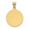 Black Bow Jewelry 14k Yellow Gold Hollow St. Vincent Medal Pendant, 18mm (11/16 Inch) - 3 of 4